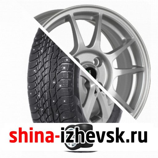 Колесо в сборе Viatti Bosco Nordico (V-523) 205/70 R15 T 96 + Megami MGM-5 6xR15 4×100 ET40 DIA60.1 Серебристый в Ижевске